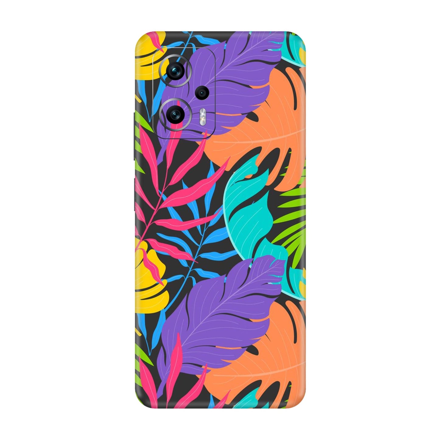 Neon Jungle Leaves Mobile Skin For Redmi K50i 5g