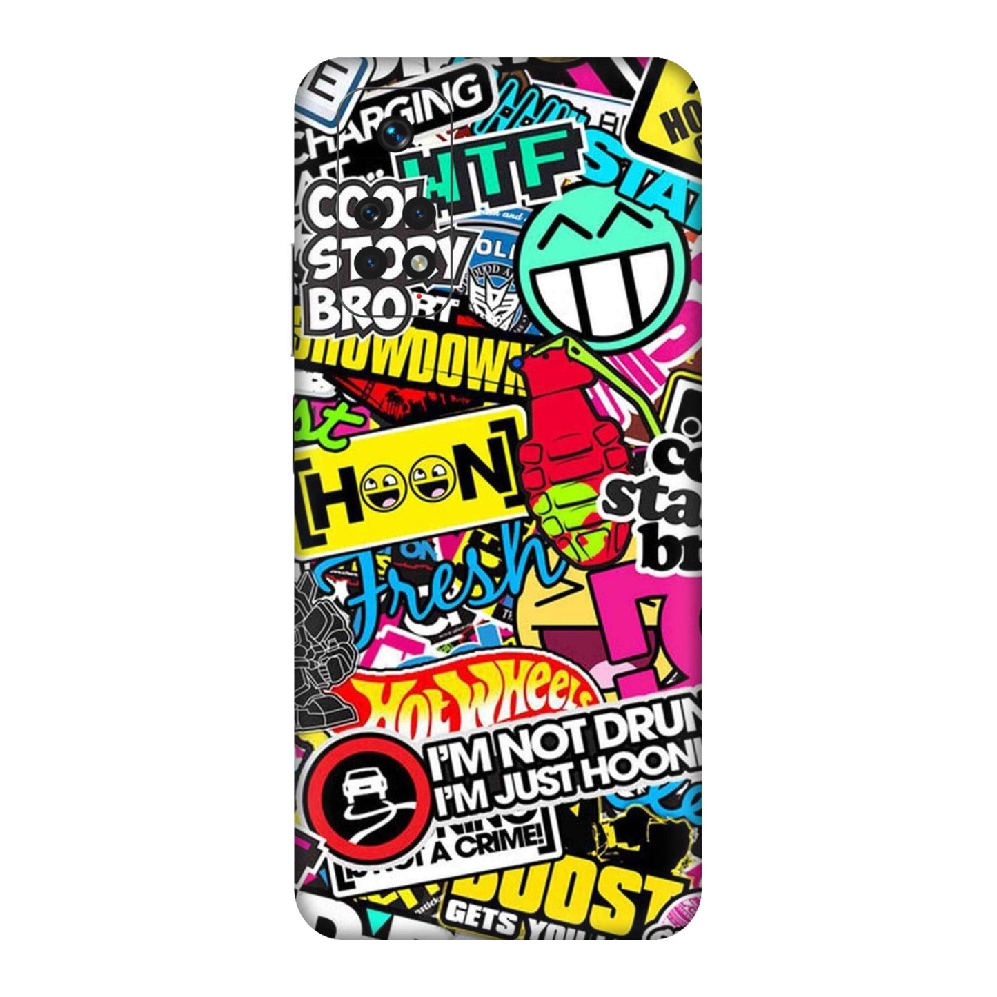Hoonigan Sticker Bomb Mobile Skin For Redmi Note 11