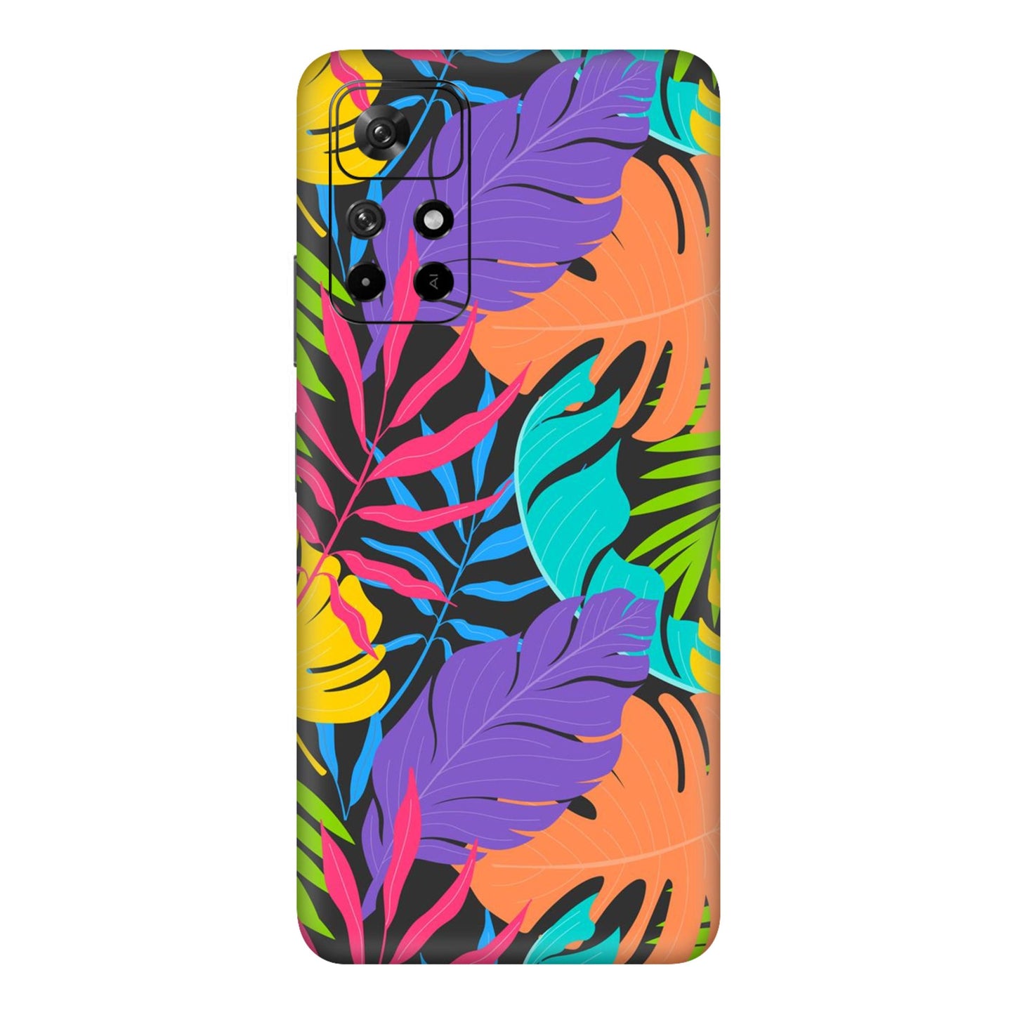 Neon Jungle Leaves Mobile Skin For Redmi Note 11T 5g