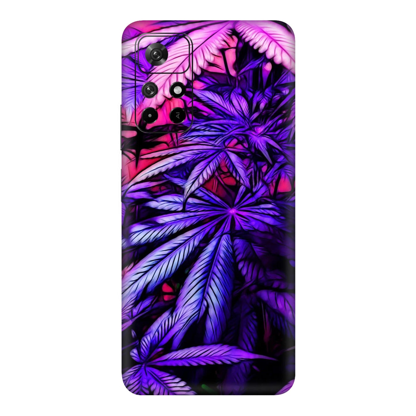 Neon Purple Herb Mobile Skin For Redmi Note 11T 5g
