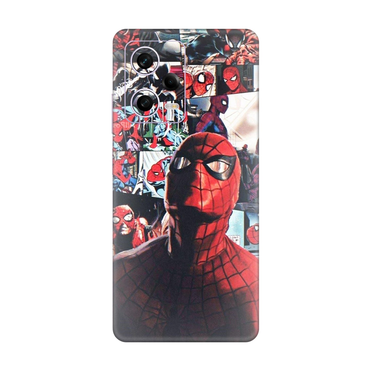 Vintage Spider Man Collage Mobile Skin For Redmi Note 12 Pro 5g