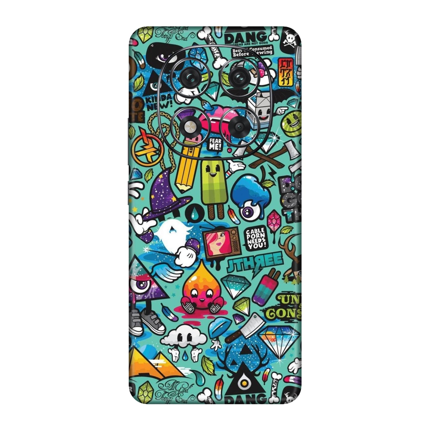 Graffiti Chaos Sticker Bomb Mobile Skin For Redmi Note 14 Pro 5g