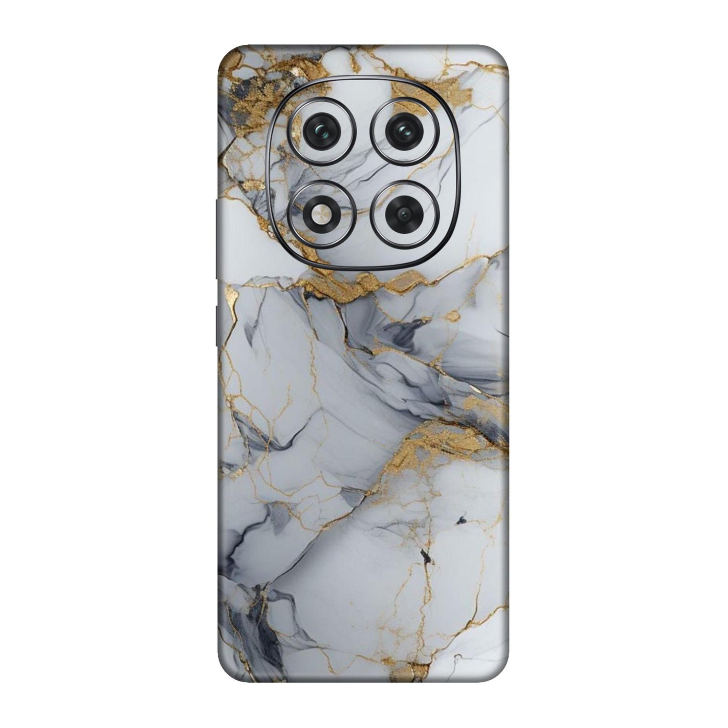 White Gold Luxury Marble Mobile Skin For Redmi Note 14 Pro 5g