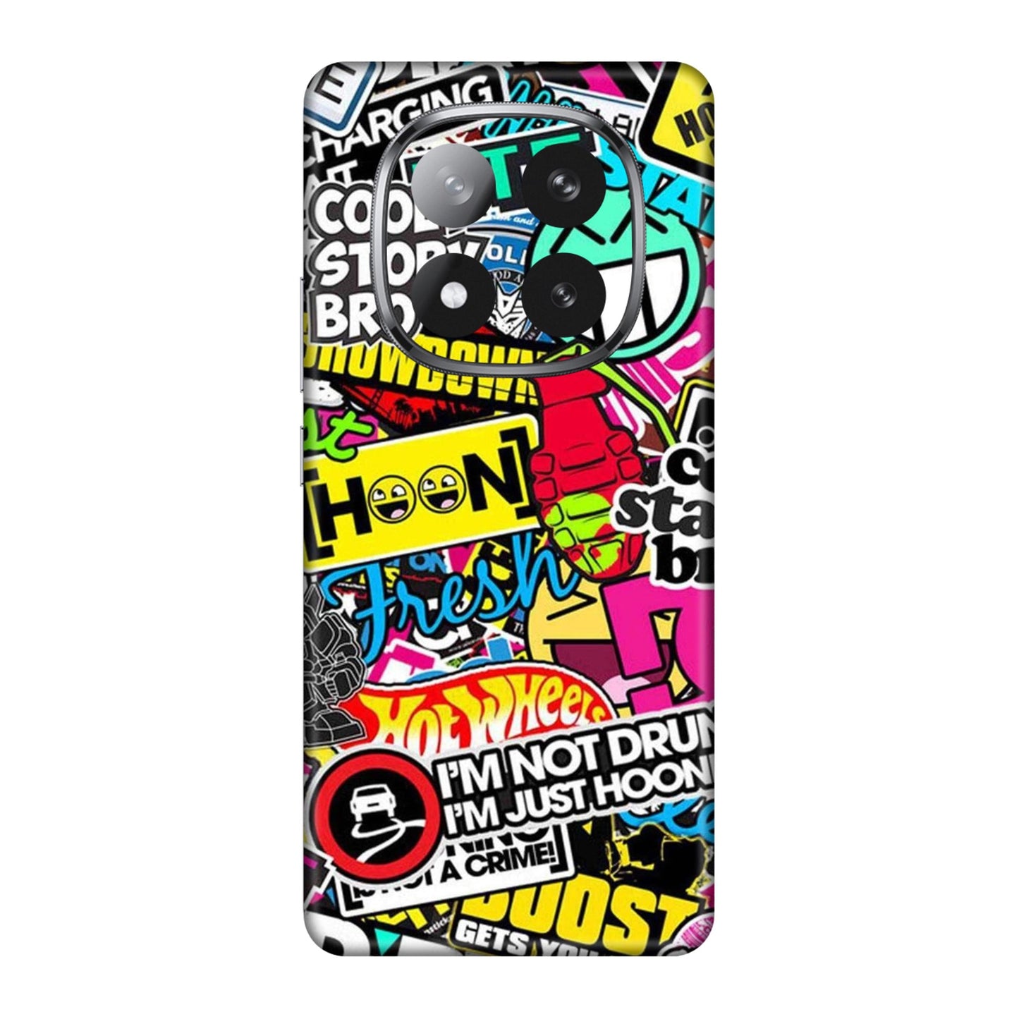 Hoonigan Sticker Bomb Mobile Skin For Redmi Note 14 Pro Plus 5g