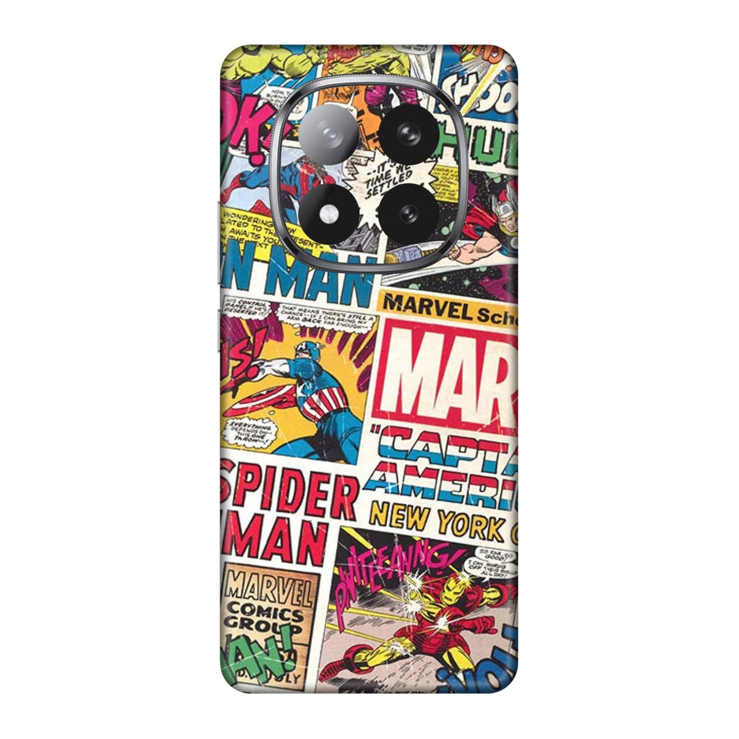 Vintage Marvel Comic Bomb Mobile Skin For Redmi Note 14 Pro Plus 5g
