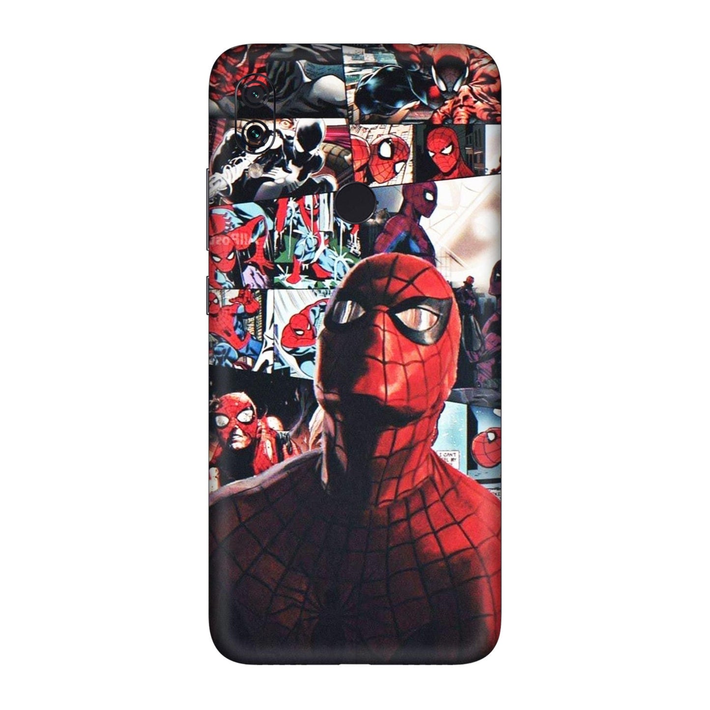Vintage Spider Man Collage Mobile Skin For Redmi Note 7 Pro