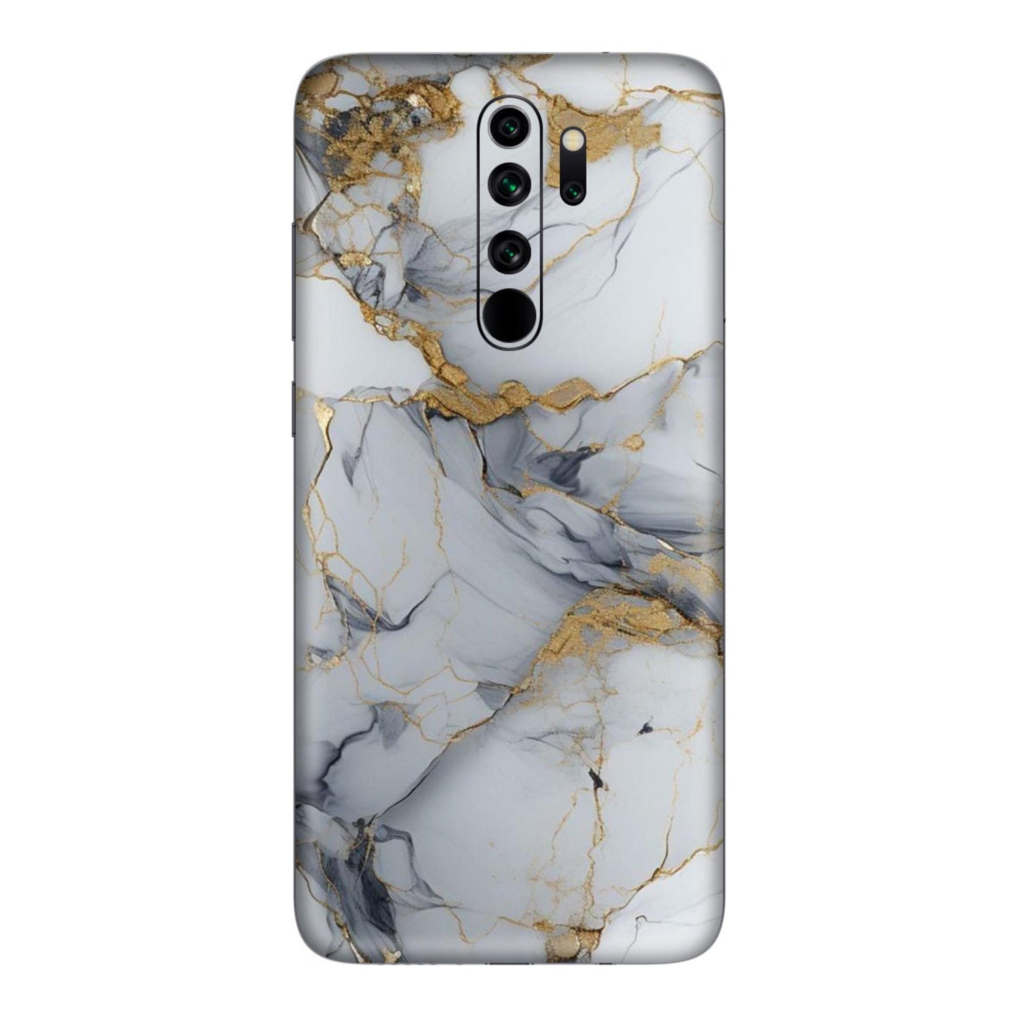 White Gold Luxury Marble Mobile Skin For Redmi Note 8 Pro