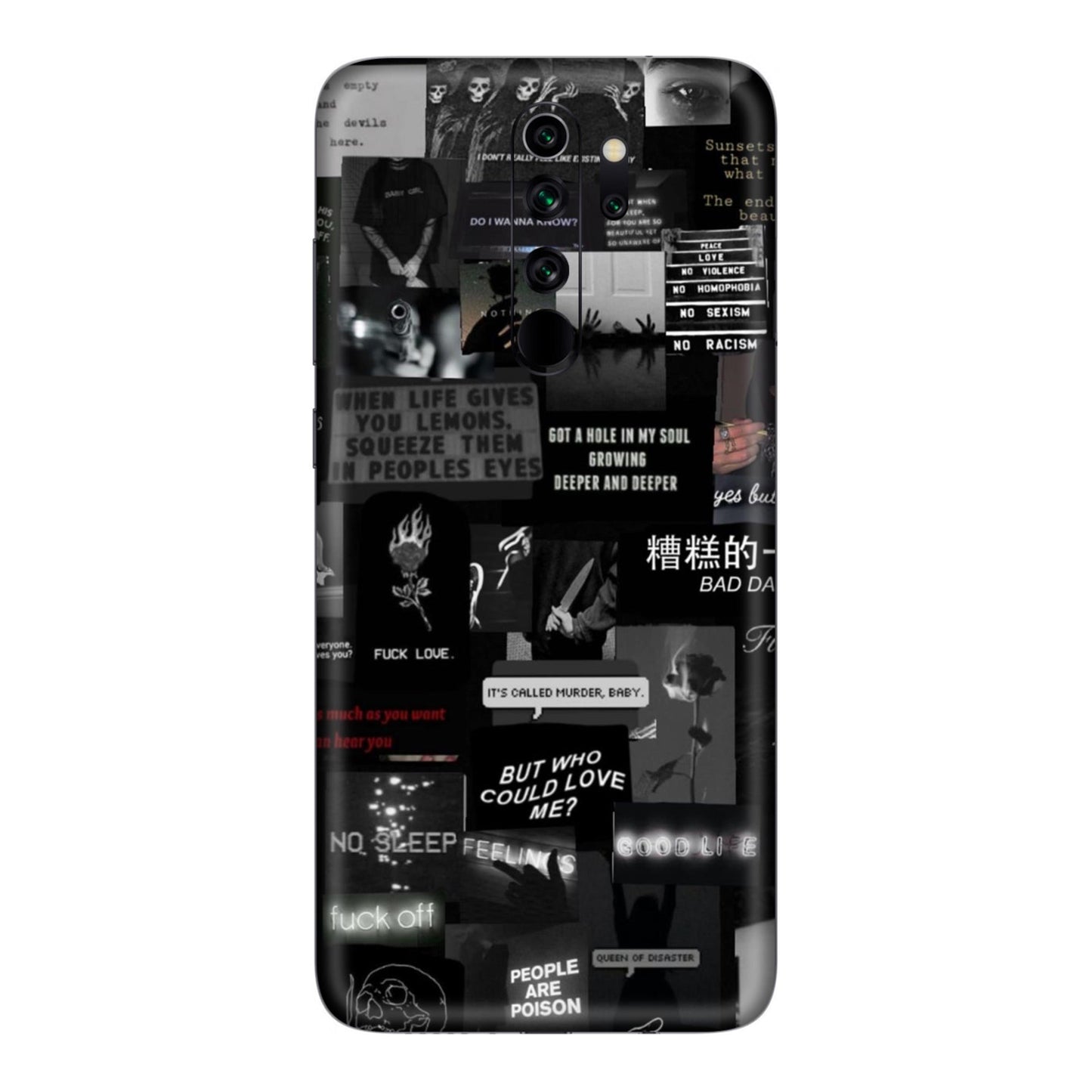 Bad Day Dark Collage Mobile Skin For Redmi Note 8 Pro