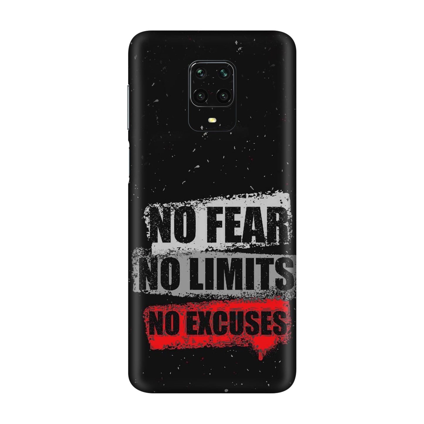 No Fear No Limits Mobile Skin For Redmi Note 9s