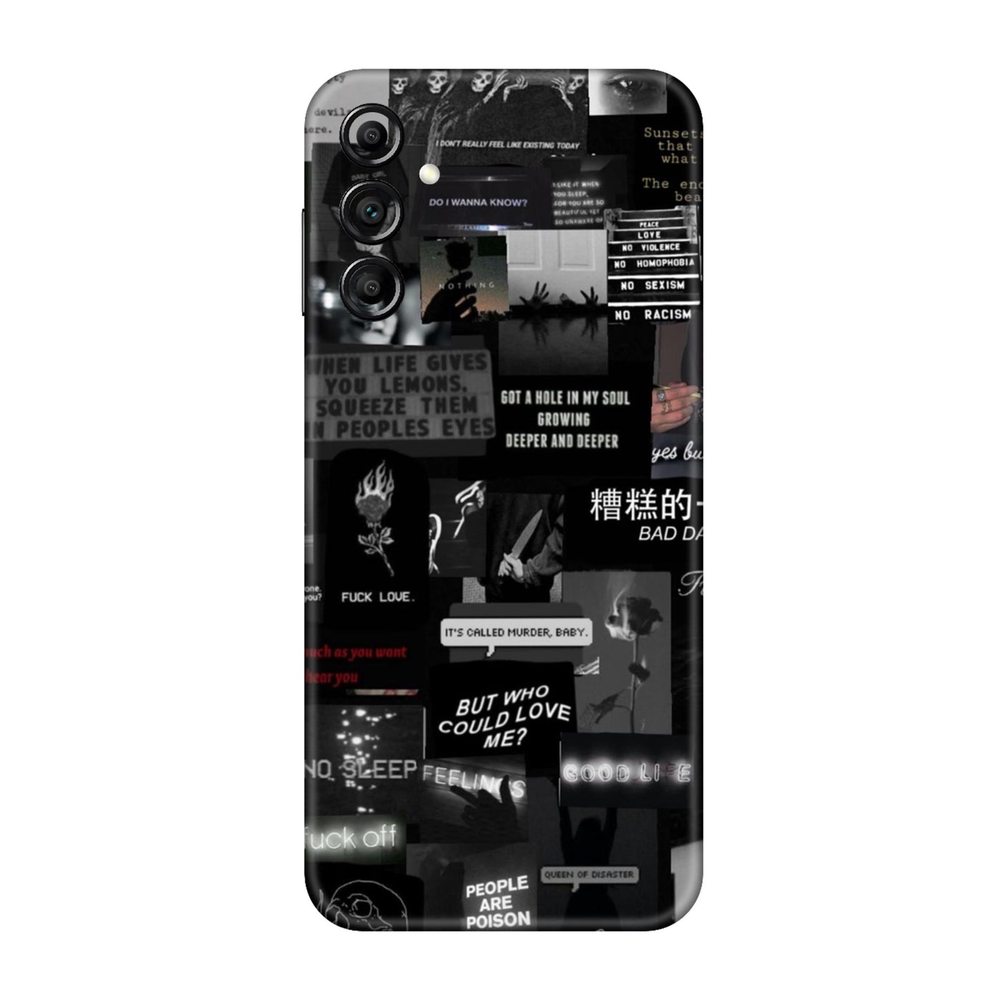 Bad Day Dark Collage Mobile Skin For Samsung Galaxy A14 5g
