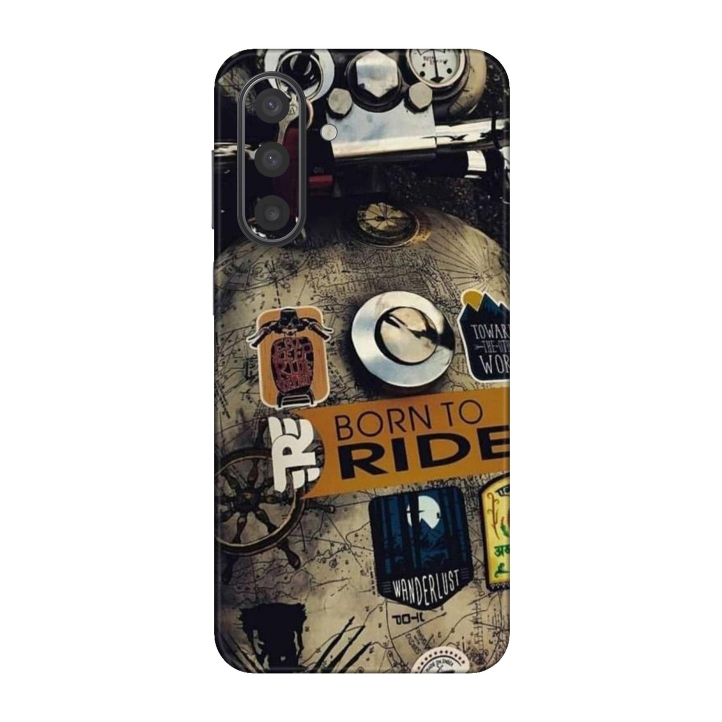 Born to Ride World Map Mobile Skin For Samsung Galaxy A17 5g