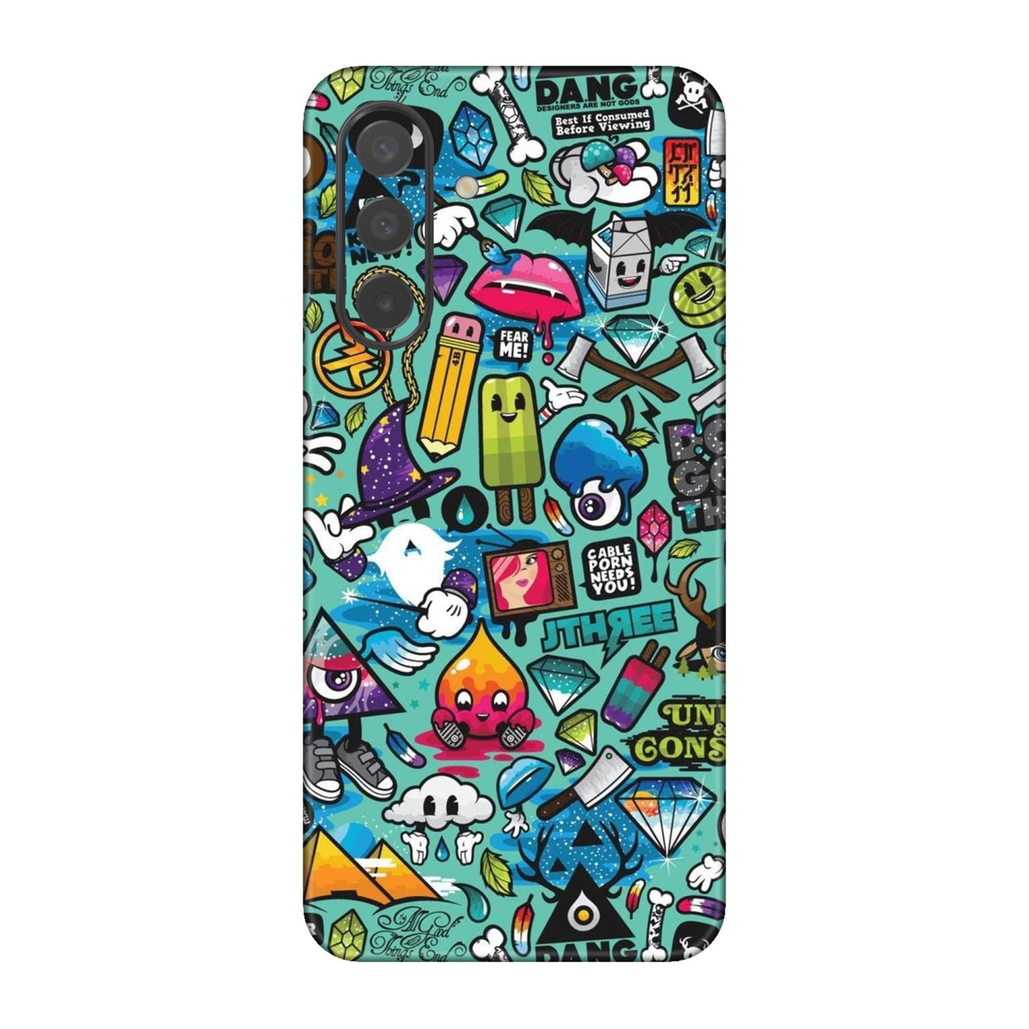 Graffiti Chaos Sticker Bomb Mobile Skin For Samsung Galaxy A26 5g