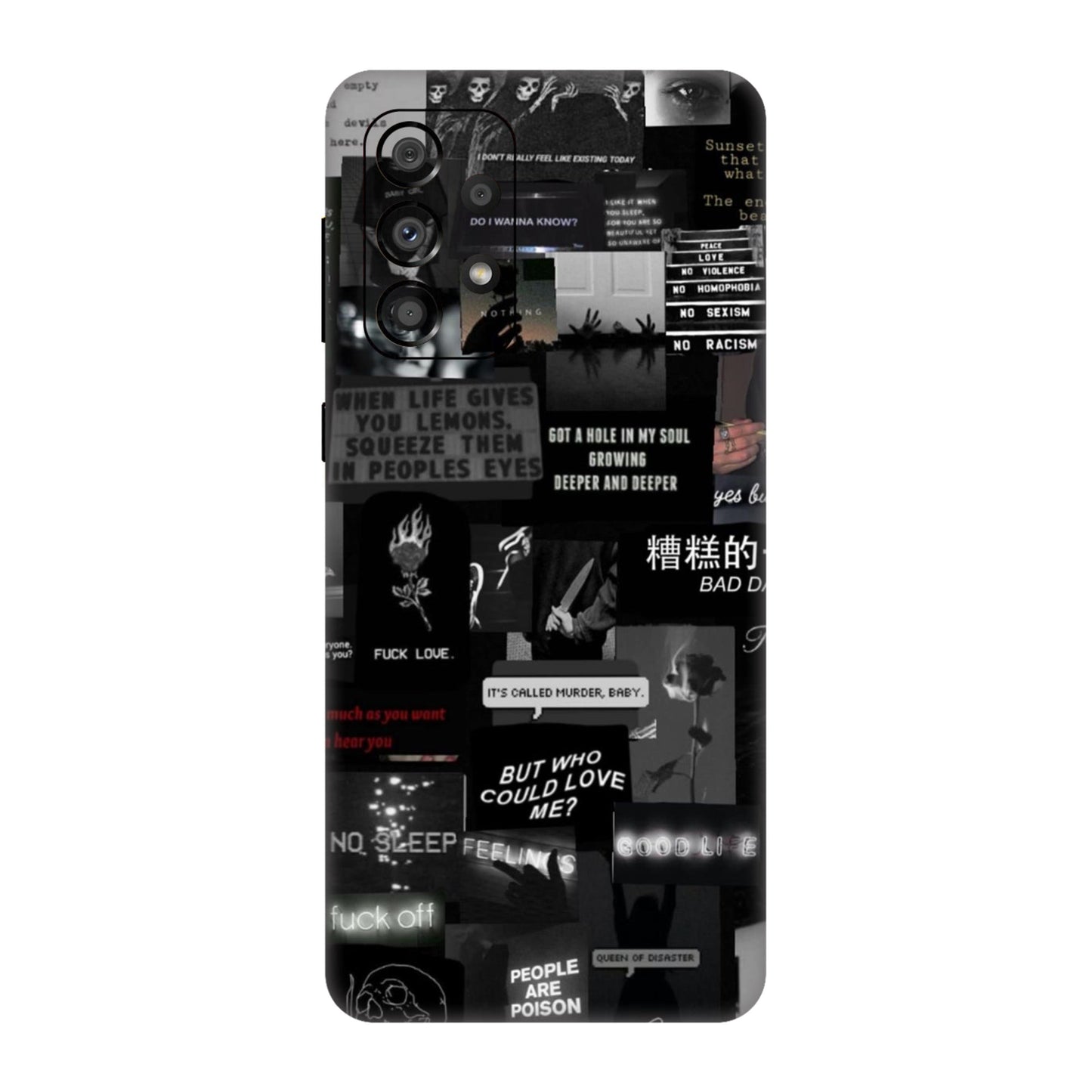 Bad Day Dark Collage Mobile Skin For Samsung Galaxy A33 5g