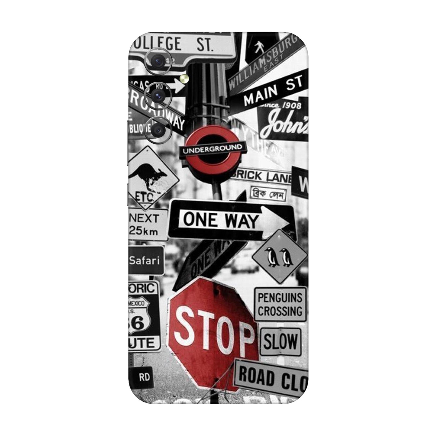 Global Urban Sign Bomb Mobile Skin For Samsung Galaxy A34 5g