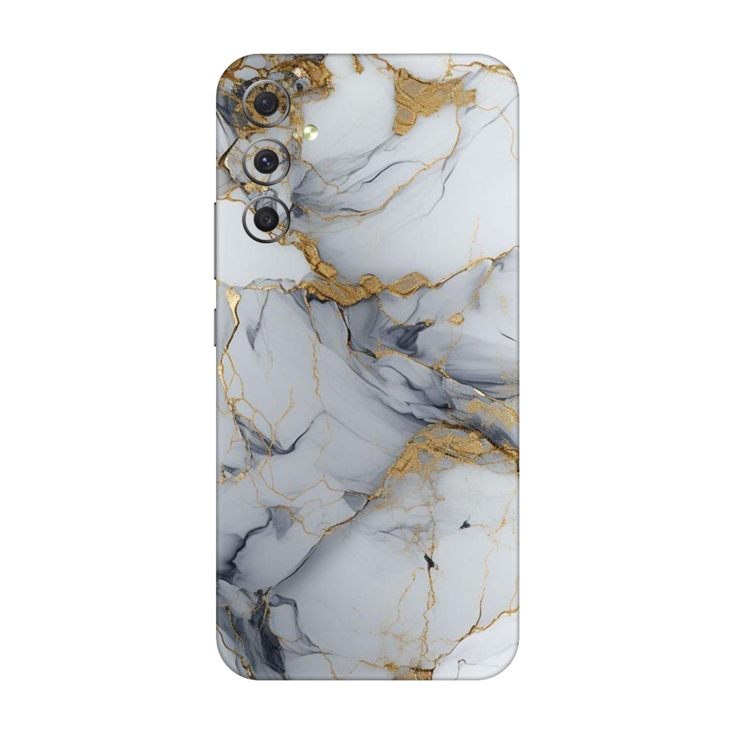 White Gold Luxury Marble Mobile Skin For Samsung Galaxy A34 5g