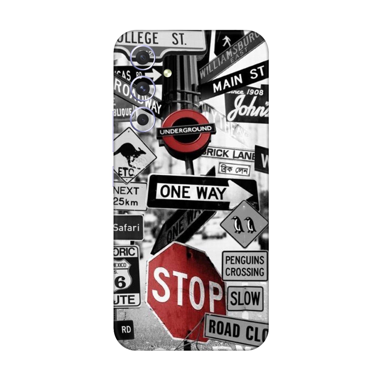 Global Urban Sign Bomb Mobile Skin For Samsung Galaxy A54 5g