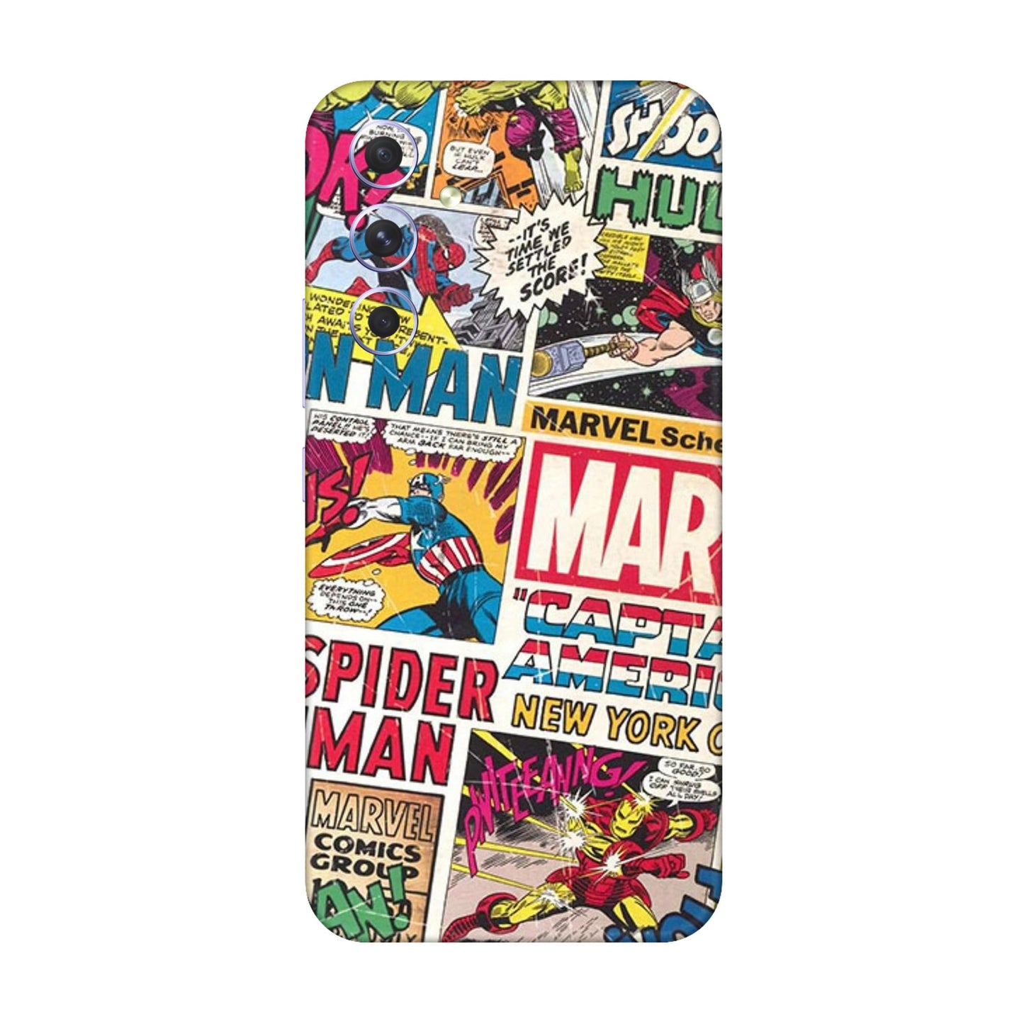 Vintage Marvel Comic Bomb Mobile Skin For Samsung Galaxy A54 5g