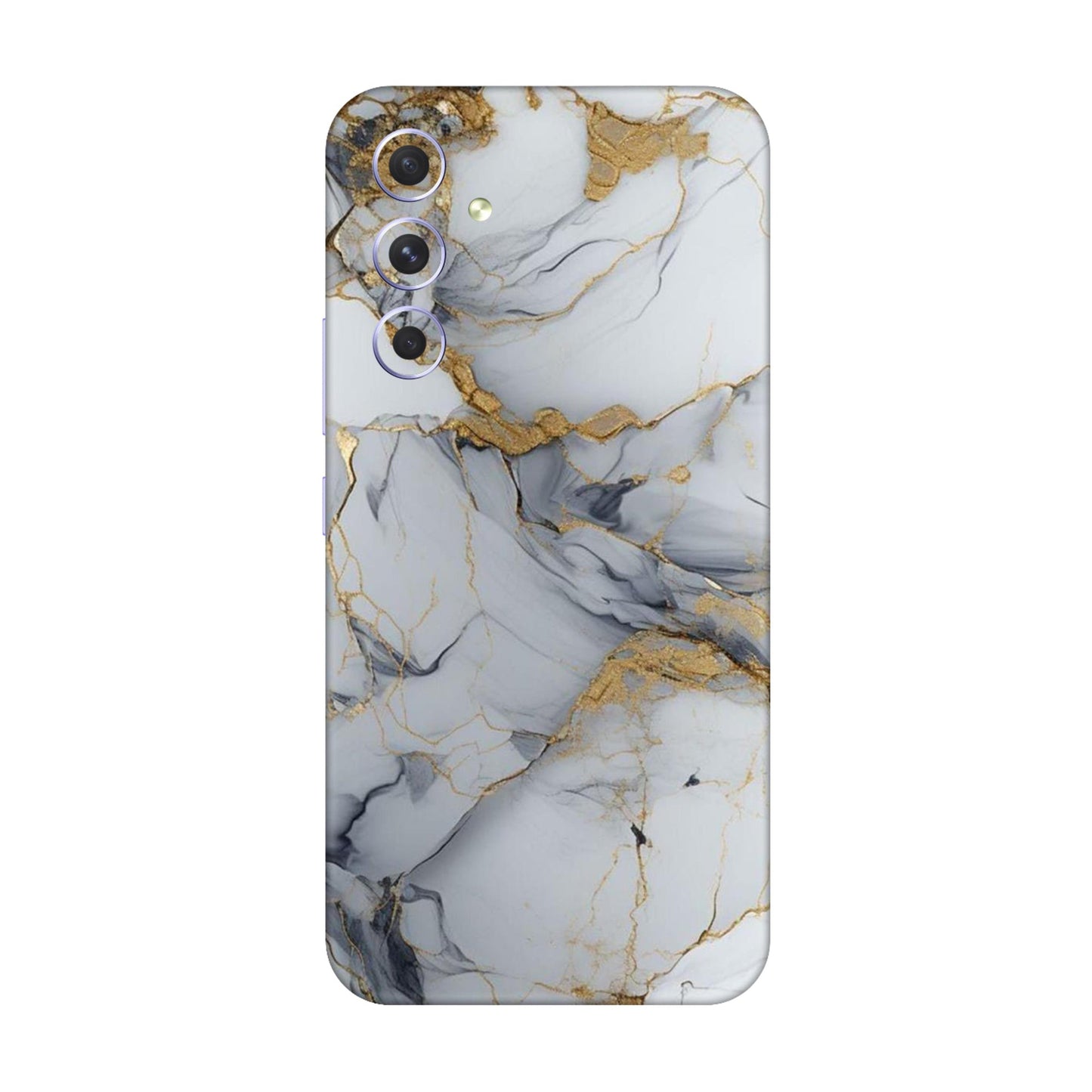 White Gold Luxury Marble Mobile Skin For Samsung Galaxy A54 5g