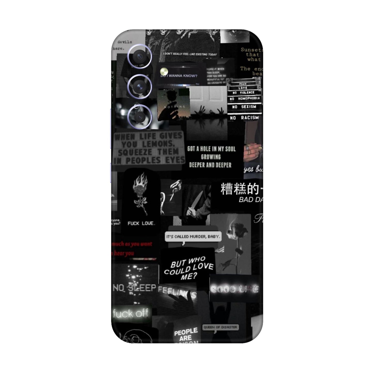 Bad Day Dark Collage Mobile Skin For Samsung Galaxy A54 5g