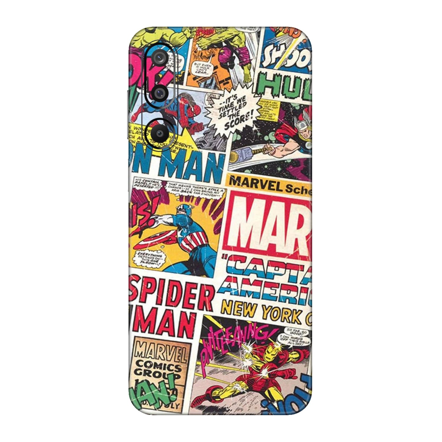 Vintage Marvel Comic Bomb Mobile Skin For Samsung Galaxy F16 5g