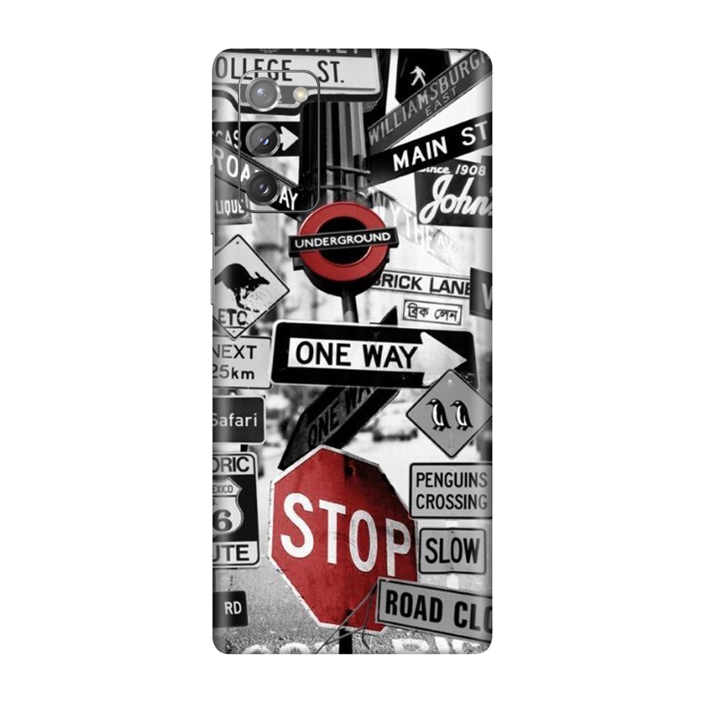 Global Urban Sign Bomb Mobile Skin For Samsung Galaxy Note 20