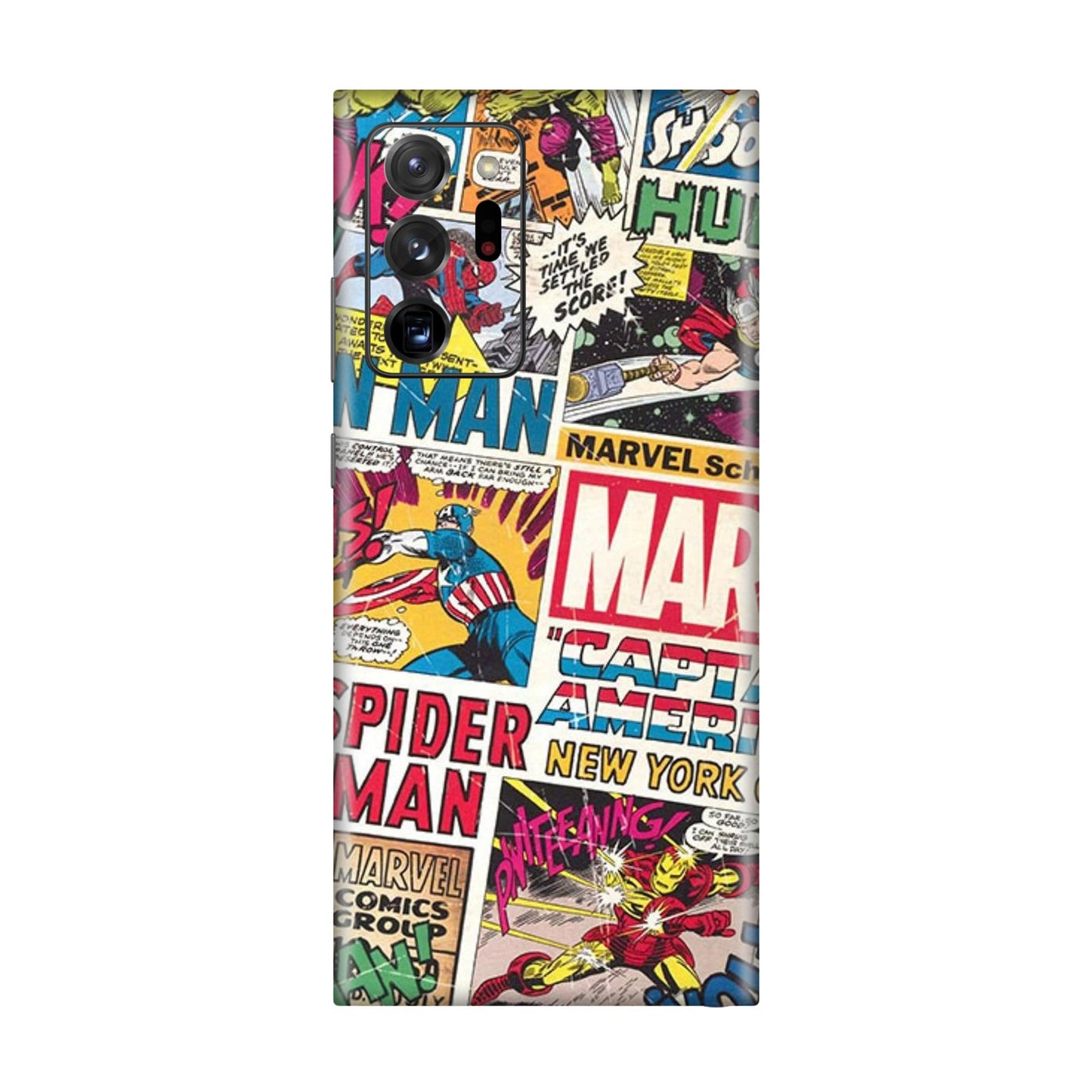Vintage Marvel Comic Bomb Mobile Skin For Samsung Galaxy Note 20 Ultra