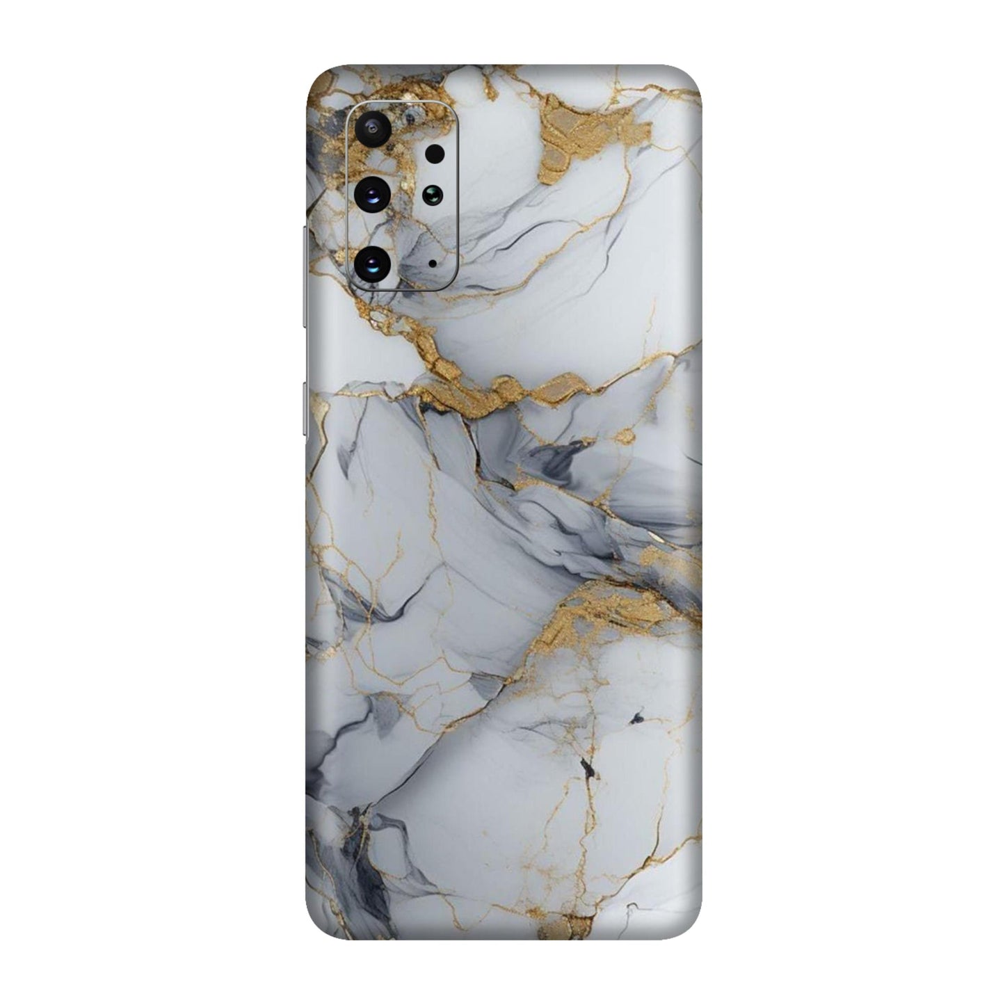 White Gold Luxury Marble Mobile Skin For Samsung Galaxy S20 Plus