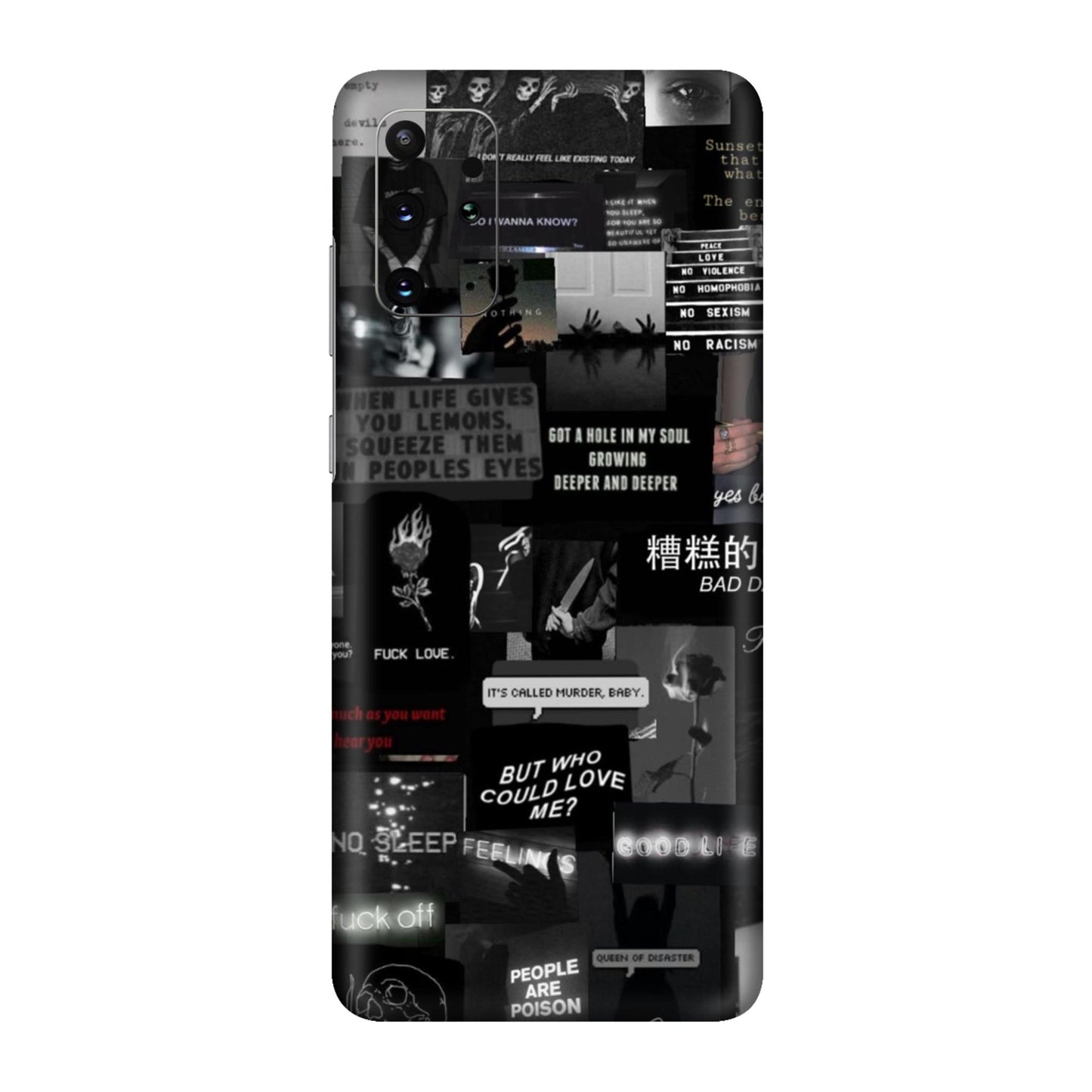 Bad Day Dark Collage Mobile Skin For Samsung Galaxy S20 Plus