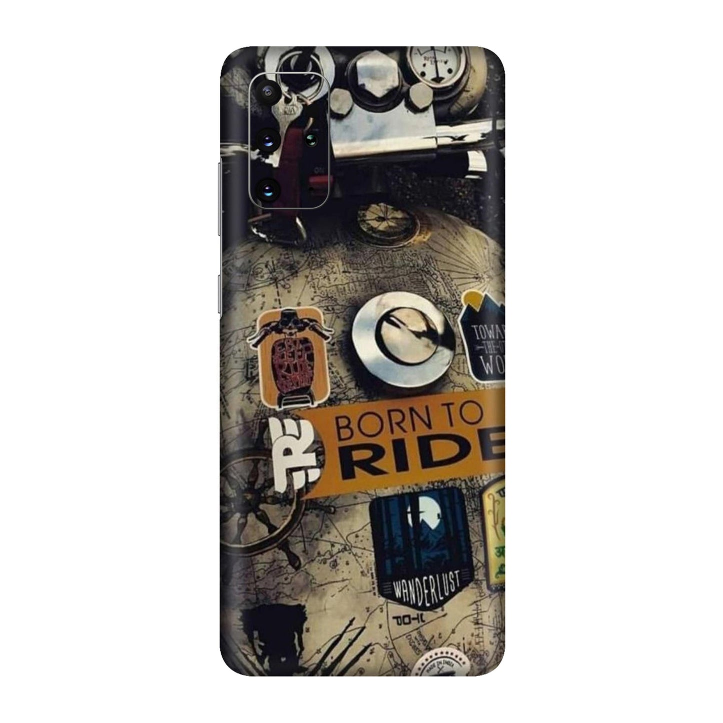 Born to Ride World Map Mobile Skin For Samsung Galaxy S20 Plus
