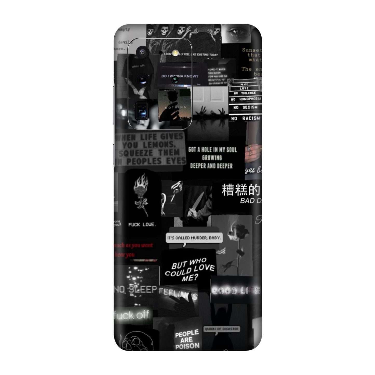 Bad Day Dark Collage Mobile Skin For Samsung Galaxy S20 Ultra