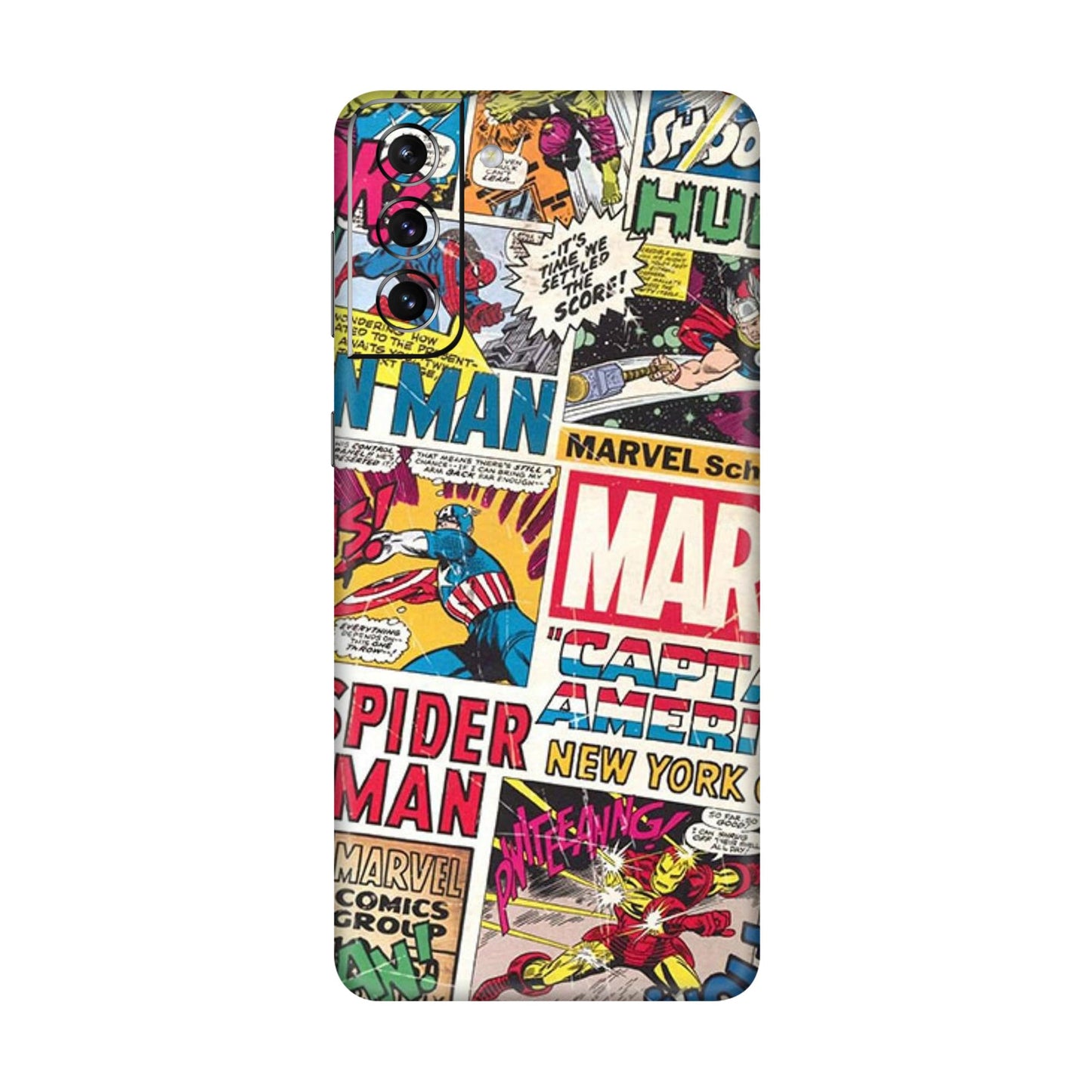 Vintage Marvel Comic Bomb Mobile Skin For Samsung Galaxy S21 5g
