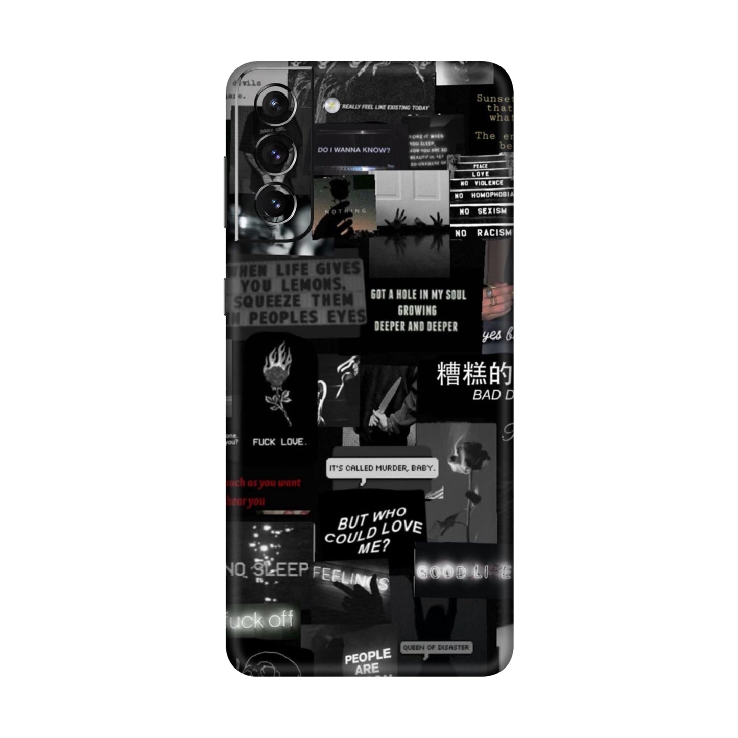 Bad Day Dark Collage Mobile Skin For Samsung Galaxy S21 5g