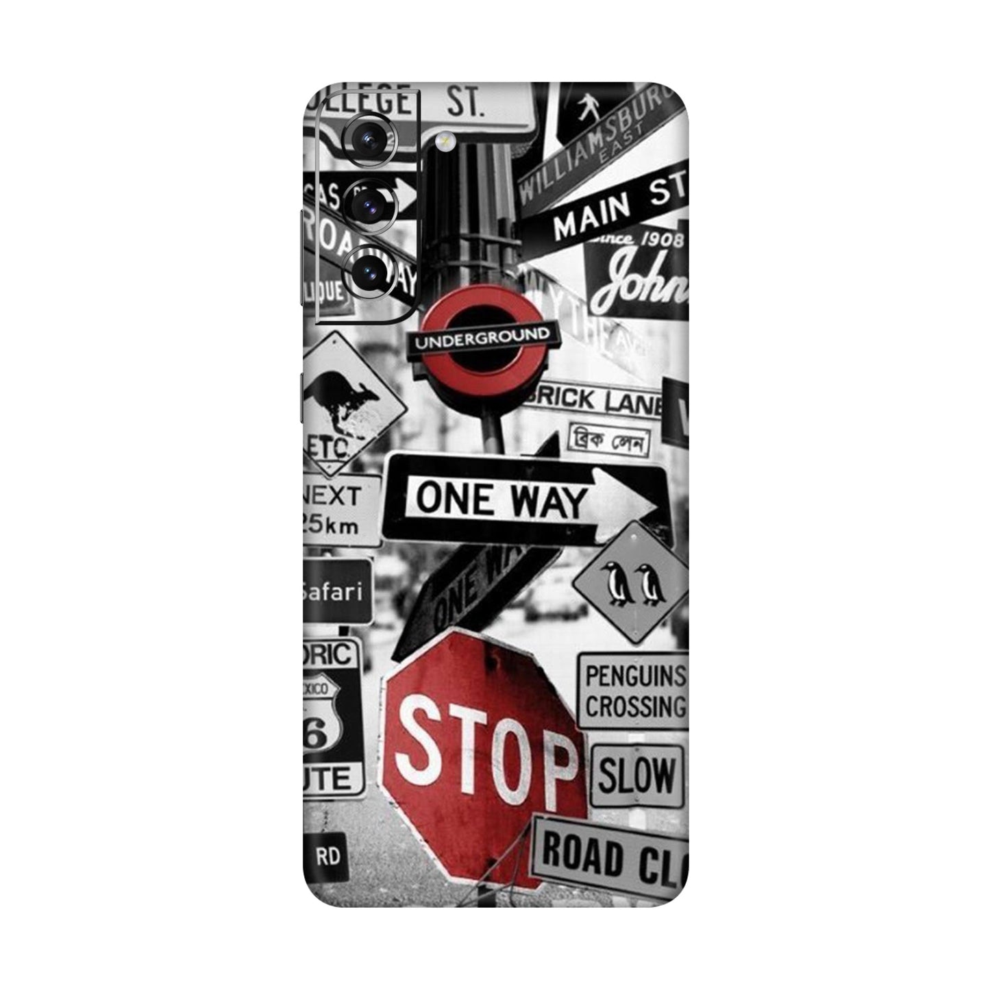 Global Urban Sign Bomb Mobile Skin For Samsung Galaxy S21 Plus 5g