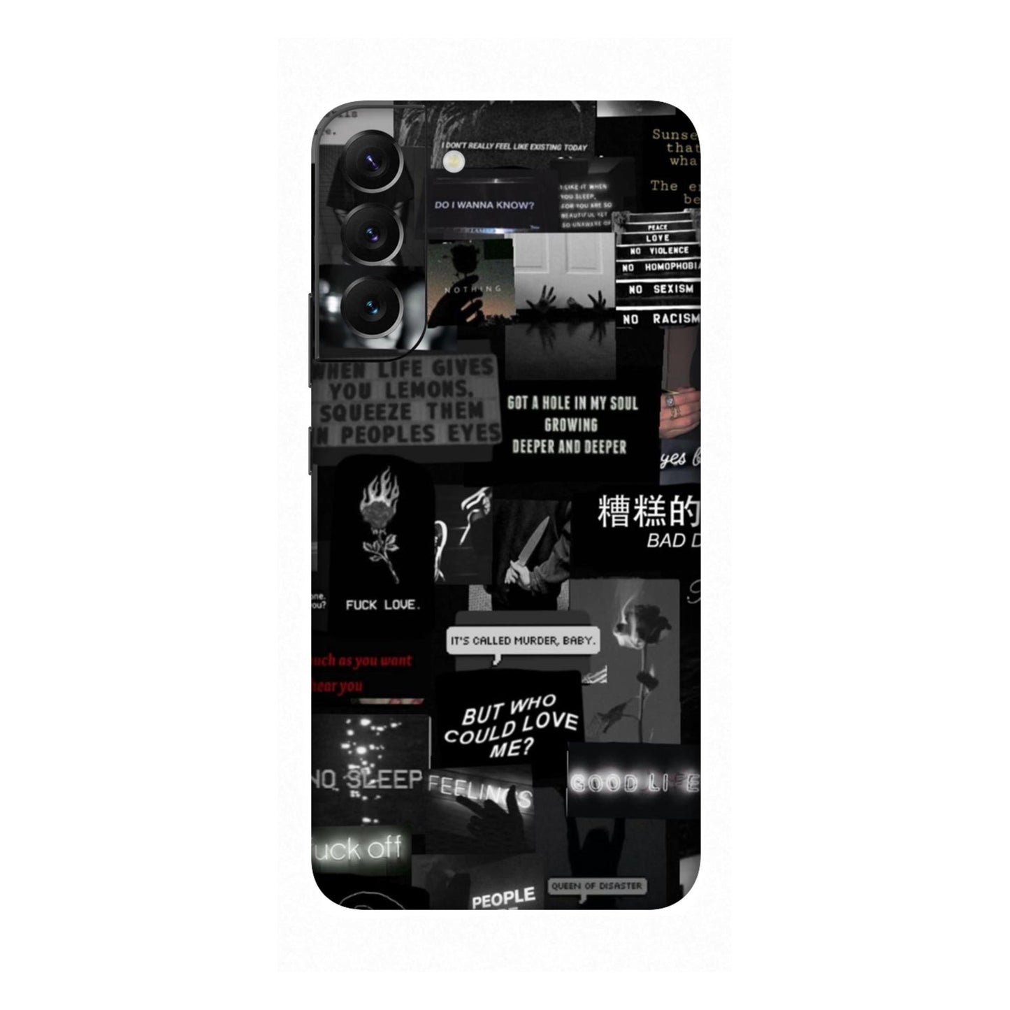 Bad Day Dark Collage Mobile Skin For Samsung Galaxy S22 Plus