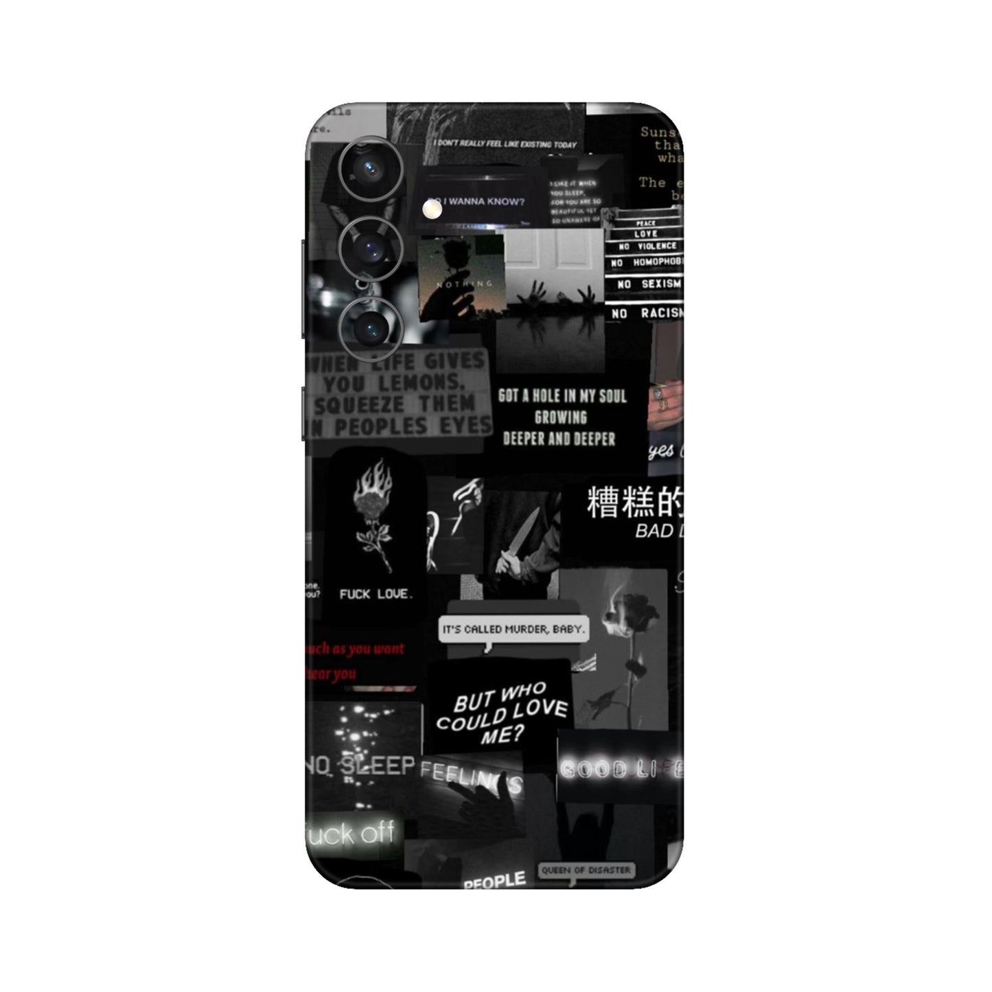 Bad Day Dark Collage Mobile Skin For Samsung Galaxy S23 Fe 5g