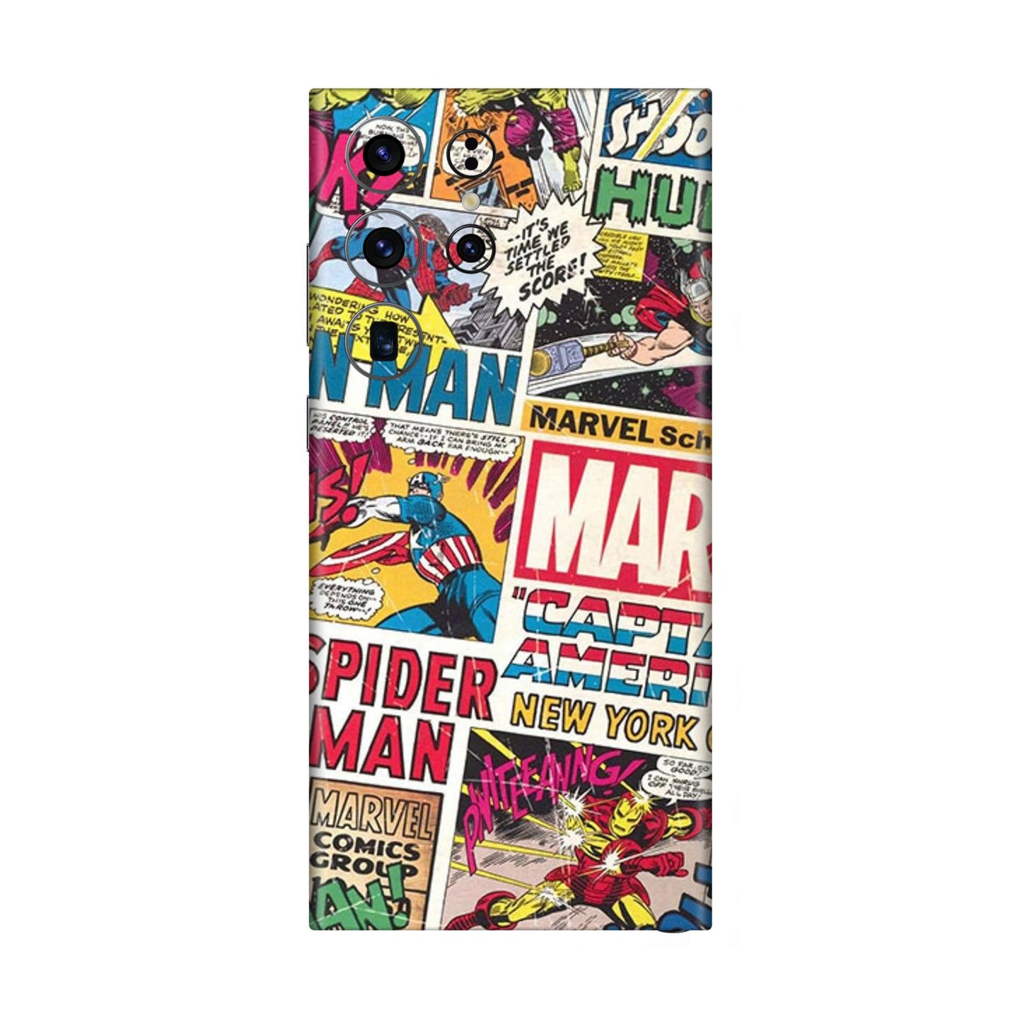 Vintage Marvel Comic Bomb Mobile Skin For Samsung Galaxy S23 Ultra 5g