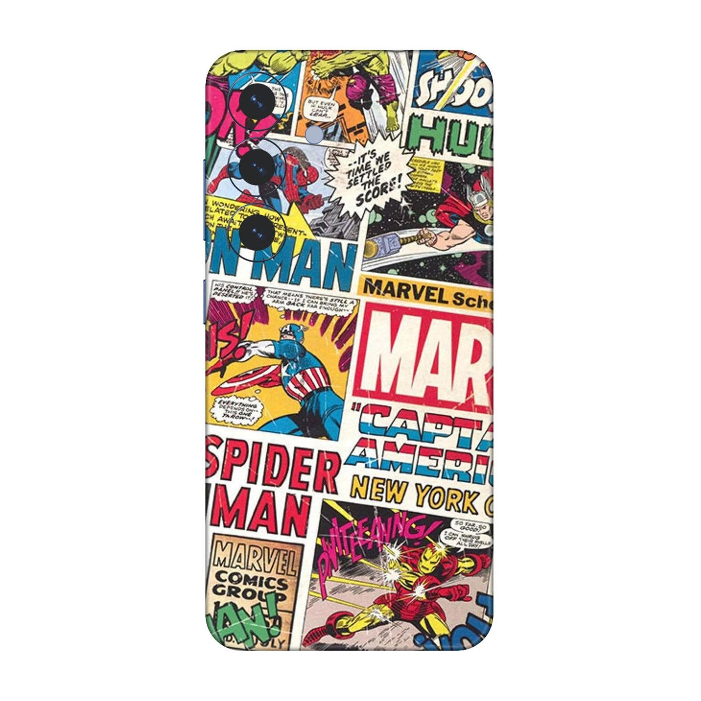 Vintage Marvel Comic Bomb Mobile Skin For Samsung Galaxy S25 5g