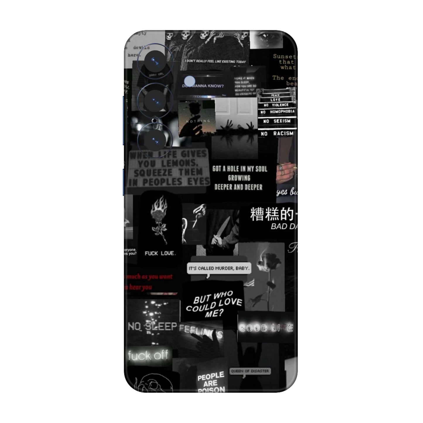 Bad Day Dark Collage Mobile Skin For Samsung Galaxy S25 5g