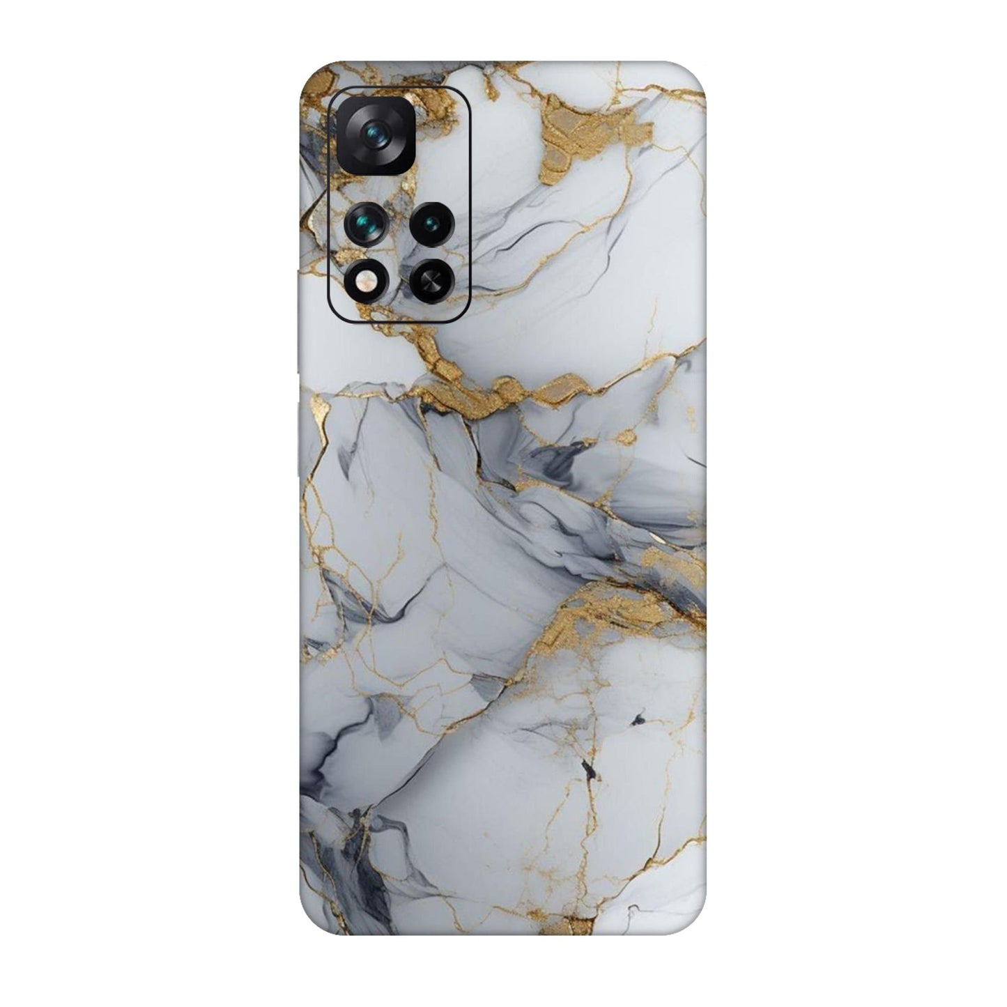 White Gold Luxury Marble Mobile Skin For Xiaomi 11i 5g