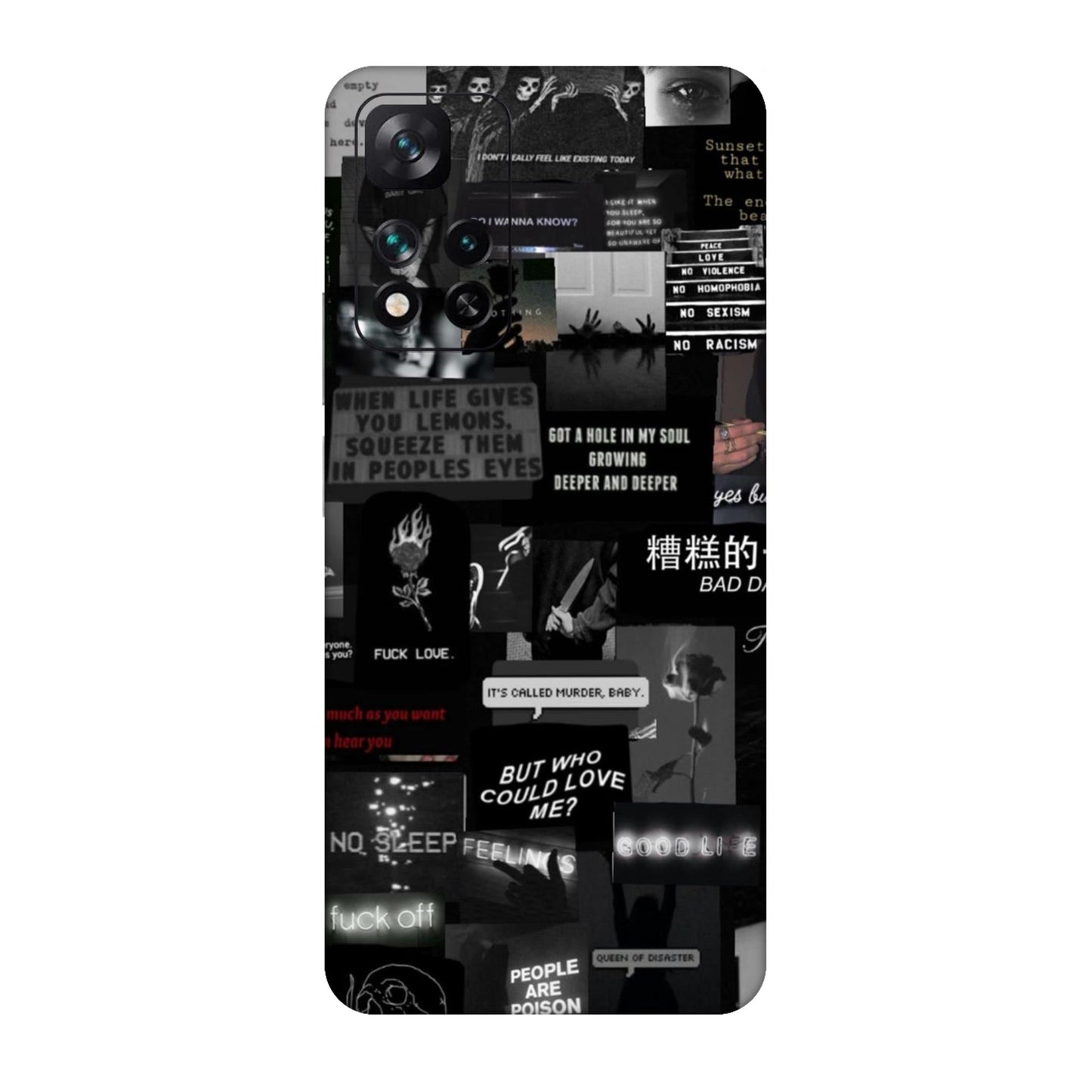 Bad Day Dark Collage Mobile Skin For Xiaomi 11i 5g