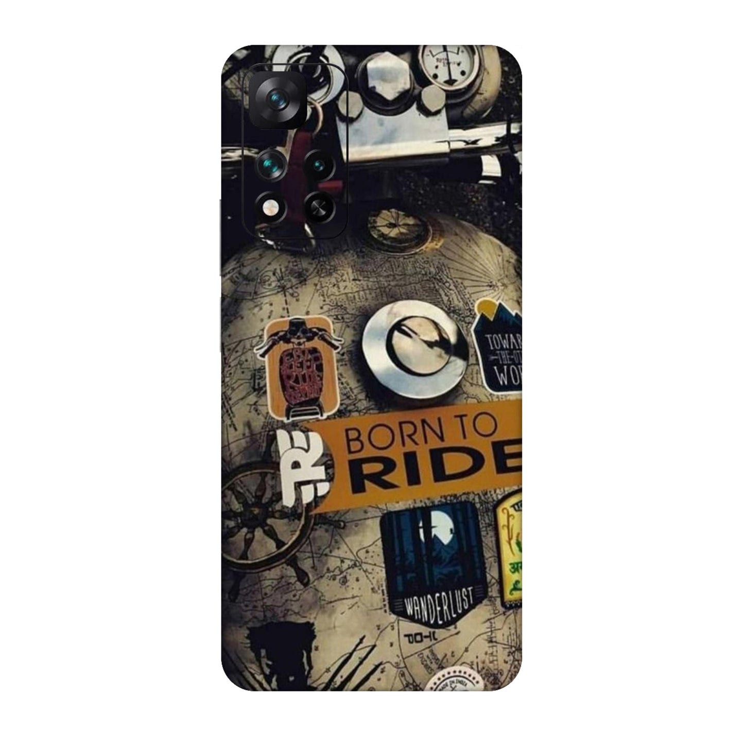 Born to Ride World Map Mobile Skin For Xiaomi 11i 5g
