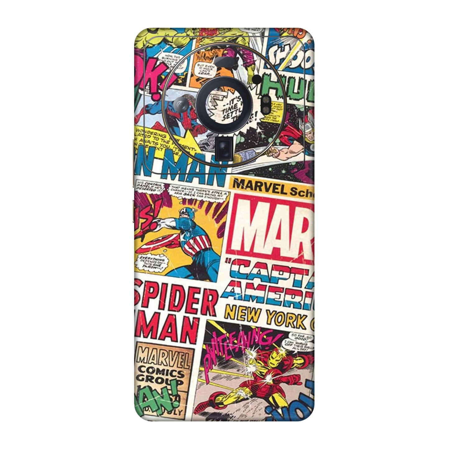 Vintage Marvel Comic Bomb Mobile Skin For Xiaomi 12S Ultra 5g