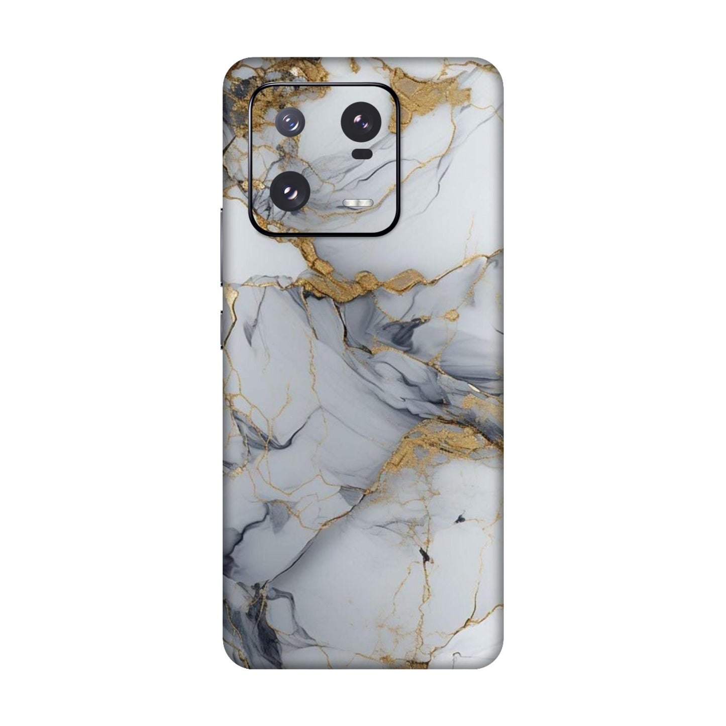 White Gold Luxury Marble Mobile Skin For Xiaomi 13 Pro 5g