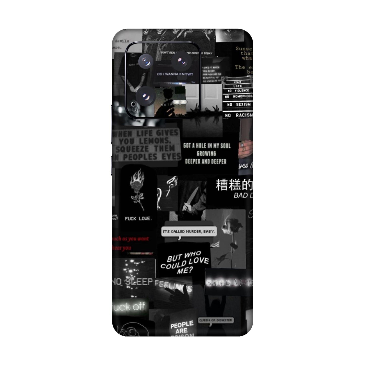 Bad Day Dark Collage Mobile Skin For Xiaomi 13 Pro 5g