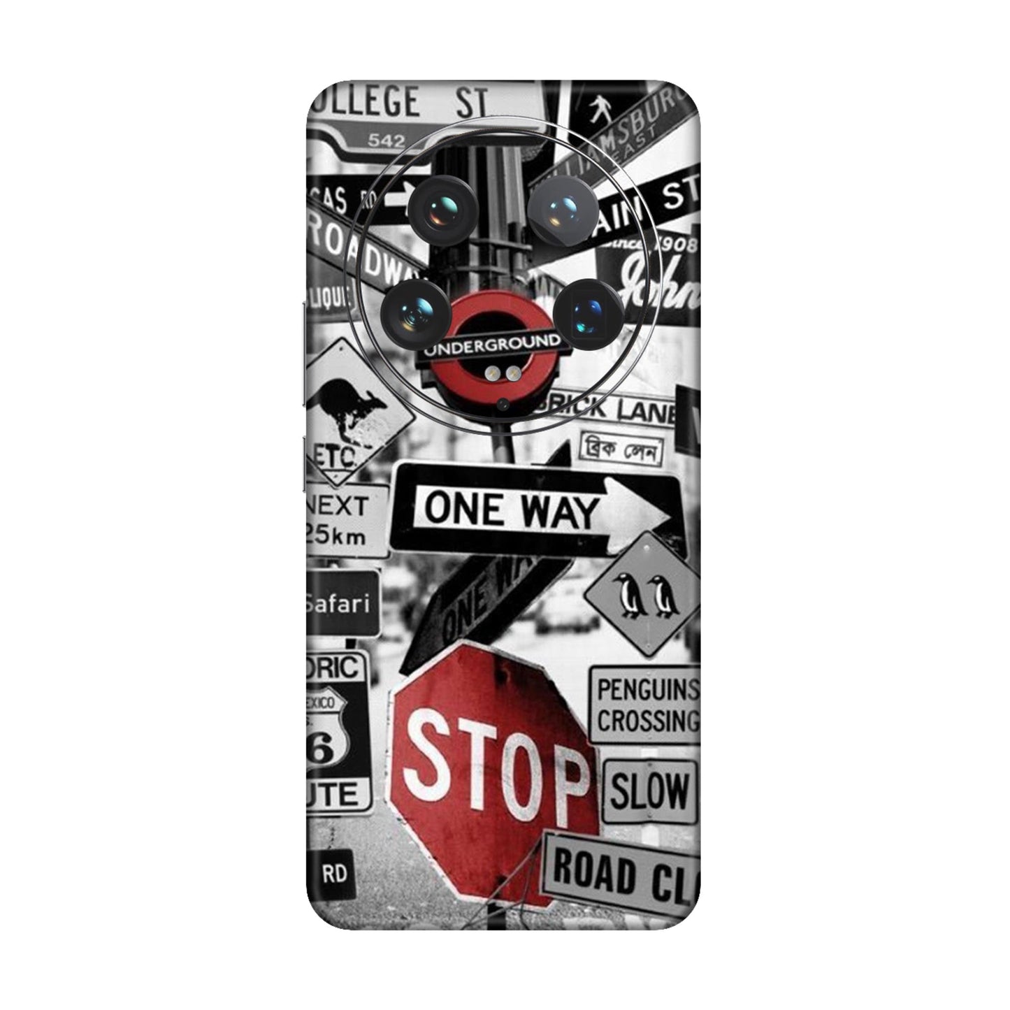 Global Urban Sign Bomb Mobile Skin For Xiaomi 14 Ultra 5g