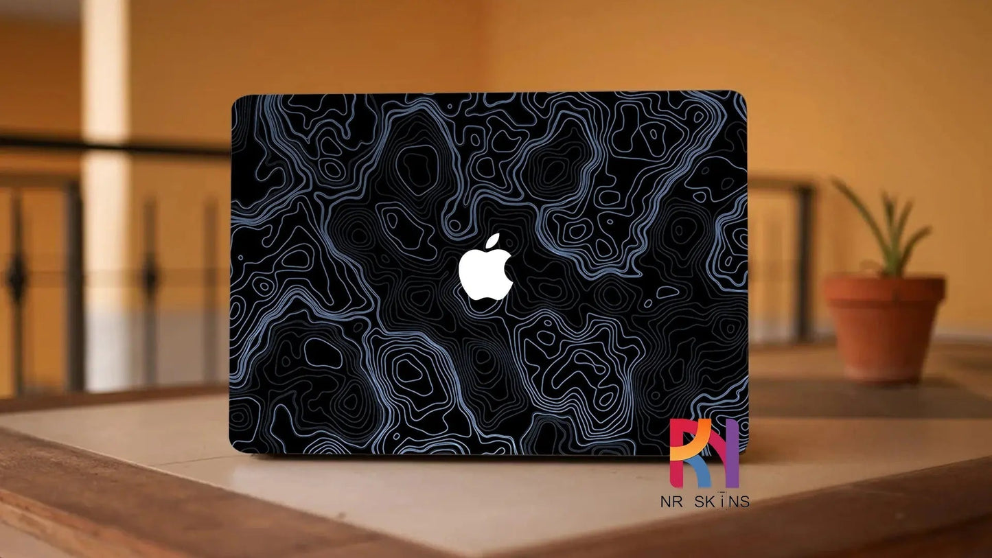 White Strip Laptop 6D Skin - SkinUp