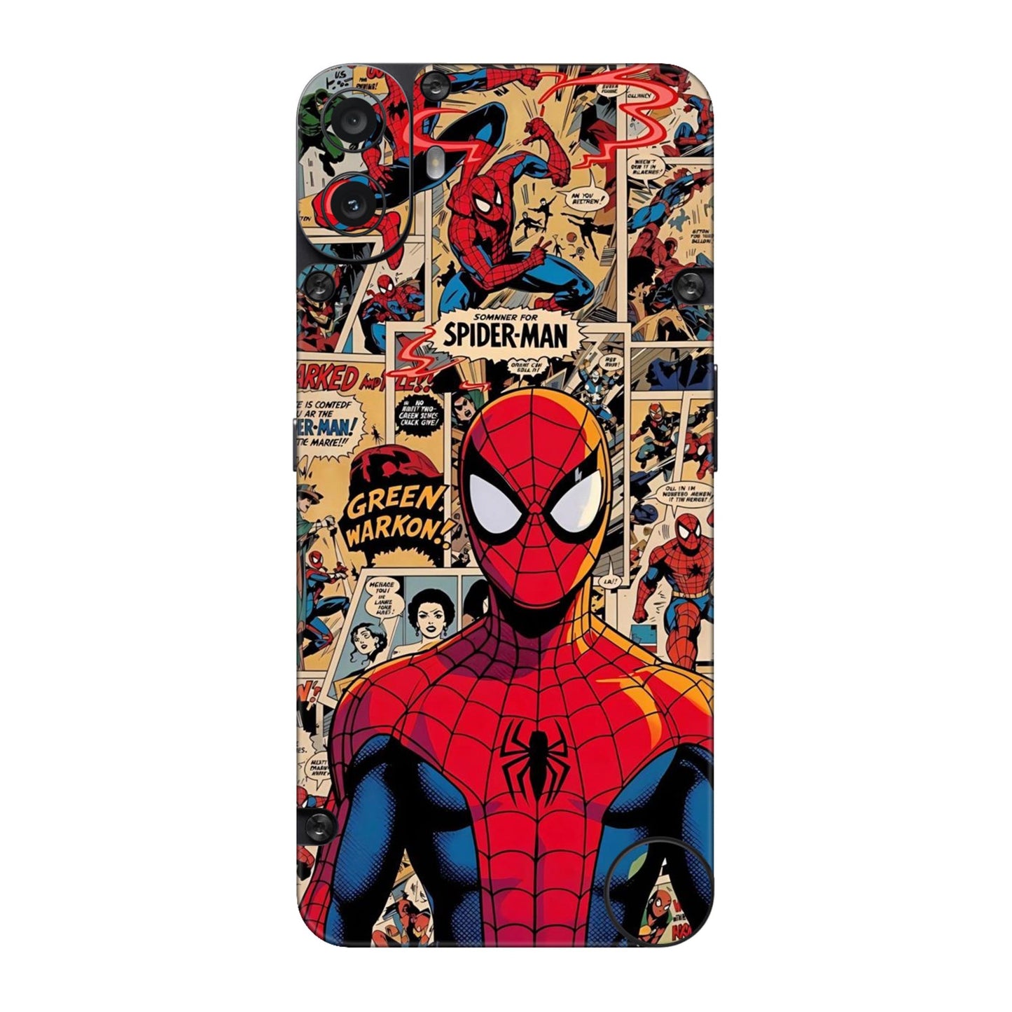 Vintage Comic Panel Spider Man Mobile Skin For CMF Phone 1 5g