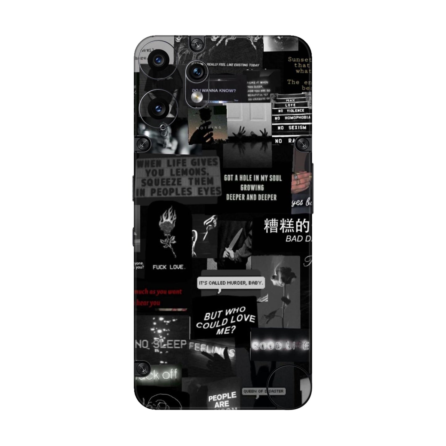 Bad Day Dark Collage Mobile Skin For CMF Phone 2 Pro 5g