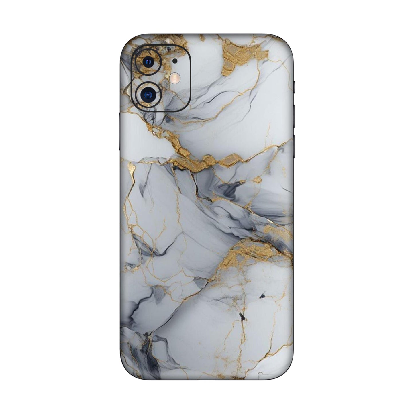 White Gold Luxury Marble Mobile Skin For iPhone 11