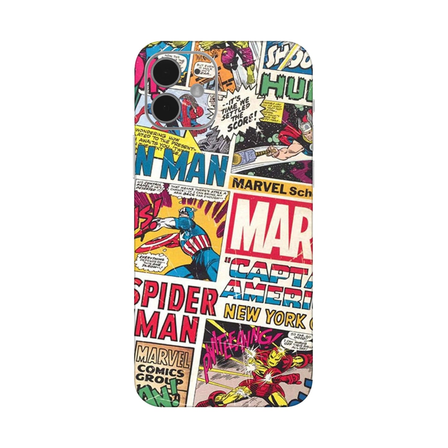 Vintage Marvel Comic Bomb Mobile Skin For iPhone 12